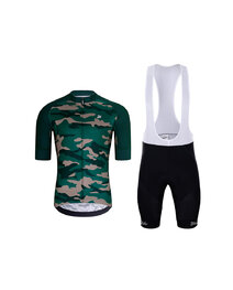 HOLOKOLO maillot corto y pantalón corto - CAMOTRAIL - negro/verde